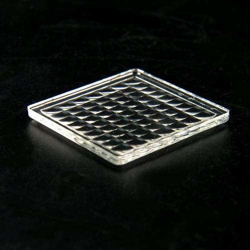 微瑕疵阵列复眼透镜投影机镜片3d打印光学玻璃镜头紫外曝光机hmy